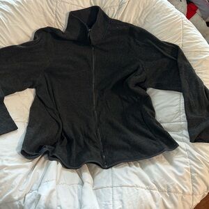 Old Navy Dark Gray Fleece Women's Jacket